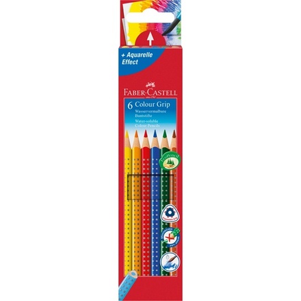 Papírenské zboží - Pastelka Grip 2001 pap.krabička 6ks Faber Castell 112406