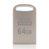 Papírenské zboží - Goodram USB flash disk, USB 3.0 (3.2 Gen 1), 64GB, UPO3, srebrny, UPO3-0640S0R11, USB A, z oczkiem na brelok