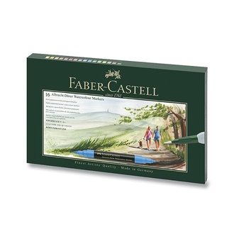 Papírenské zboží - Akvarelové popisovače Faber-Castell Albrecht Dürer 16 barev