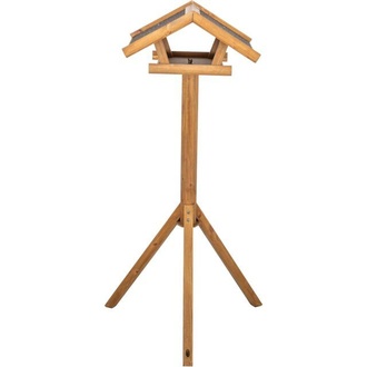 Papírenské zboží - Krmítko pro venkovní ptactvo, 46 × 22 × 44 cm/1.15 m, lakovaná borovice