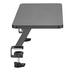 Papírenské zboží - Podstawa pod monitor, mocowana do blatu biurka, czarny, metal / płyta mdf, 20 kg nośność, Powerton, ergo