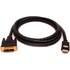 Papírenské zboží - Video Kabel DVI (18+1) M - HDMI M, 2m, pozłacane złącza, czarna, Logo, blistr