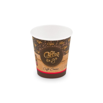 Papírenské zboží - Papírový kelímek "Coffee to go" 200 ml, S (průměr 73 mm) [50 ks]