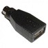 Papírenské zboží - USB Redukcja, do myszy, PS/2 M-USB A (2.0) F, 0, czarna, Logo