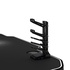 Papírenské zboží - ULTRADESK Biurko dla gracza LEVEL BLACK, 140x66cm, 72-124cm, elektycznie regulowany, z podkładką pod mysz XXL, uchwyt na słuchawki