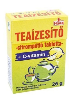 Papírenské zboží - Tablety do čaje, s aroma citronu, 26g, HAAS