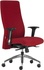 Papírenské zboží - Krzesło biurowe BOSTON H, czerwone, tapicerka z tkaniny, krzyż aluminiowy