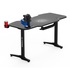 Papírenské zboží - ULTRADESK Biurko dla gracza FRAG - GRAPHITE, 140x66 cm, 76 cm, z podkładką pod mysz, uchwyt na słuchawki i napój