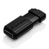 Papírenské zboží - Verbatim USB flash disk, USB 2.0, 8GB, PinStripe, Store N Go, czarny, 49062, USB A, z wysuwanym złączem
