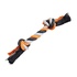 Papírenské zboží - Bawełniany węzeł HipHop 2 knoty, kolor szaro-ciemny, pomarańczowy 20cm, 55g