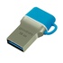 Papírenské zboží - Goodram USB flash disk OTG, USB 3.0 (3.2 Gen 1), 16GB, ODD3, niebieski, ODD3-0160B0R11, USB A / USB C, z osłoną