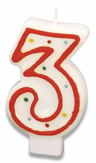 Papírenské zboží - Dortová svíčka - 3