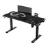 Papírenské zboží - ULTRADESK Biurko dla gracza FORCE - szare, 166x70 cm, 76.5 cm, z podkładką pod mysz XXL, uchwyt na napoje i słuchawki
