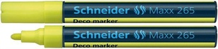 Papírenské zboží - Marker kredowy Maxx 265, żółty, 2-3mm, płyn, SCHNEIDER