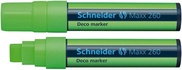 Papírenské zboží - Marker kredowy Maxx 260, jasnozielony, 2-15mm, płyn, SCHNEIDER