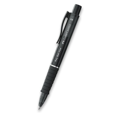 Papírenské zboží - Kuličkové pero Faber-Castell Poly Ball View XB,černá