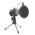 Papírenské zboží - Marvo, do streamowania mikrofon, MIC-02, bez regulacji głośności, czarny, ze statywem