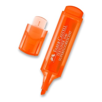 Papírenské zboží - Zvýrazňovač Faber-Castell Textliner 1546 oranžový