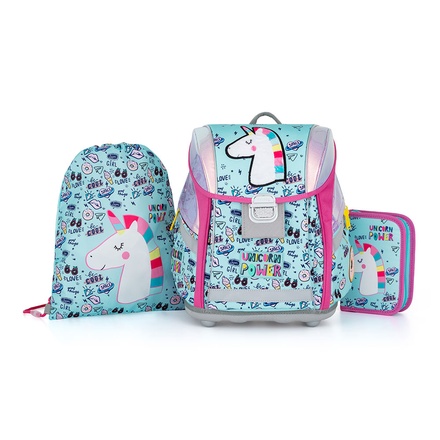 Papírenské zboží - Školní set 3ks PREMIUM LIGHT Unicorn iconic