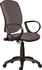 Papírenské zboží - Krzesło biurowe, tkanina, czarna podstawa, Nuvola, szare, kółka podłogowe z twardą p