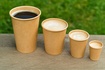 Papírenské zboží - Kubek papierowy kraft średnica 62mm 110ml `XS: 0,08L/4oz` [50 szt]