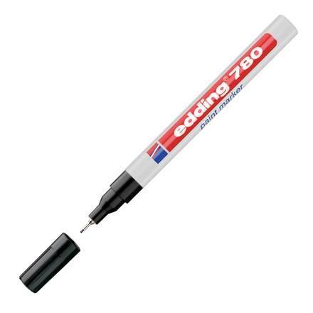 Papírenské zboží - Lakový popisovač "780", černá, 0,8mm, EDDING