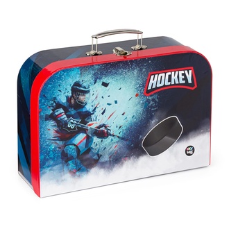 Papírenské zboží - Kufřík lamino 34 cm Hokej