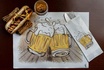Papírenské zboží - Nowość Kieszeń na sztućce do piwa z białą serwetką [125 szt]