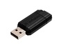 Papírenské zboží - 32GB USB Flash 2.0, 11/8MB/s, Pin Stripe, VERBATIM, czarny