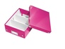 Papírenské zboží - Małe pudełko organizacyjne Leitz Click & Store, różowe