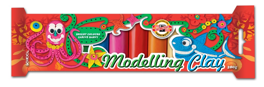 Papírenské zboží - Plastelína 131510 v celofánu 10 barev 200g
