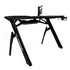 Papírenské zboží - ULTRADESK Biurko dla gracza INVADER - BLACK, 120x64 cm, 75 cm, podświetlenie LED, podkładka XL, uchwyt na słuchawki i napój