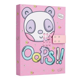 Papírenské zboží - Deník A5 s kódovým zámkem ,mix motivů, 48 listů