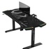 Papírenské zboží - ULTRADESK Biurko dla gracza FORCE - szare, 166x70 cm, 76.5 cm, z podkładką pod mysz XXL, uchwyt na napoje i słuchawki