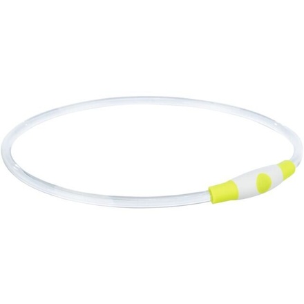 Papírenské zboží - Flash light ring USB, blikací obojek, zelená L-XL: 65 cm/ o 8 mm