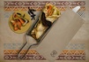 Papírenské zboží - Kieszeń papierowa na sztućce BIO-EKO INFIBRA z beżową serwetką [100 szt]