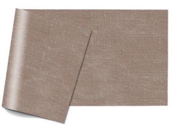 Papírenské zboží - Papírový ubrus 100 x 100 cm efekt netkaná textílie cappucino [20 ks]