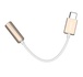 Papírenské zboží - Kabel USB (2.0), USB C M- audio jack (3.5mm) F, 0.1m, reversible, zlatý, Apacer, box, DC1