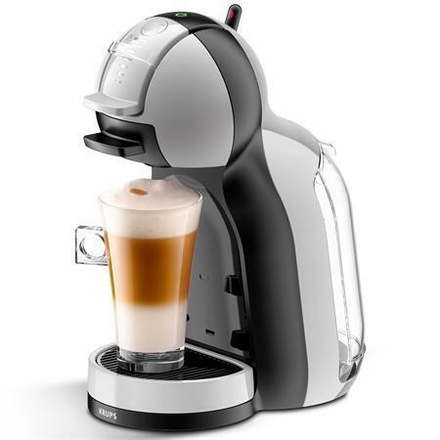 Papírenské zboží - Kávovar na kapsle "Dolce Gusto KP123B31 Mini Me", šedá-bílá, KRUPS