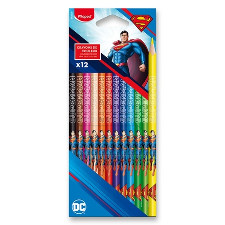 Papírenské zboží - Pastelky Maped Superman - 12 ks