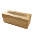 Papírenské zboží - Pudełko papierowe ECO na muffiny 250x100x100 mm brązowe z okienkiem [25 szt.]
