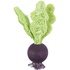 Papírenské zboží - Zestaw drewnianych zabawek - burak, truskawka, drewno/luffa, 6/9cm