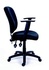 Papírenské zboží - Krzesło biurowe, tkanina, czarna podstawa, MaYAH „Active”, czarny