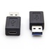 Papírenské zboží - USB (3.0) Redukcja, USB (3.0), USB A (3.0) M-USB C (3.1) F, 0, czarna, plastic bag, tworzywo, 5 Gbps