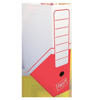 Papírenské zboží - Archivní box s potiskem 32,5x25,5x7,5 cm - červená