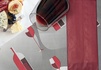 Papírenské zboží - Kieszeń na sztućce czerwona z białą serwetką [125 szt]