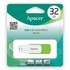Papírenské zboží - Apacer USB flash disk, USB 2.0, 32GB, AH335, zielony, AP32GAH335G-1, USB A, z obrotową osłoną