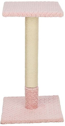 Papírenské zboží - Škrabací sloupek BEANA, 69 cm, vzorovaný plyš, starorůžová - LIMITOVANÁ NABÍDKA