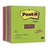 Papírenské zboží - Blok samoprzylepny, 76x76 mm, 100 ark., 3M POSTIT Super Sticky, mieszane kolory