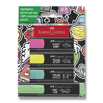 Papírenské zboží - Zvýrazňovače Faber-Castell Textliner 46 Graffiti 4 ks